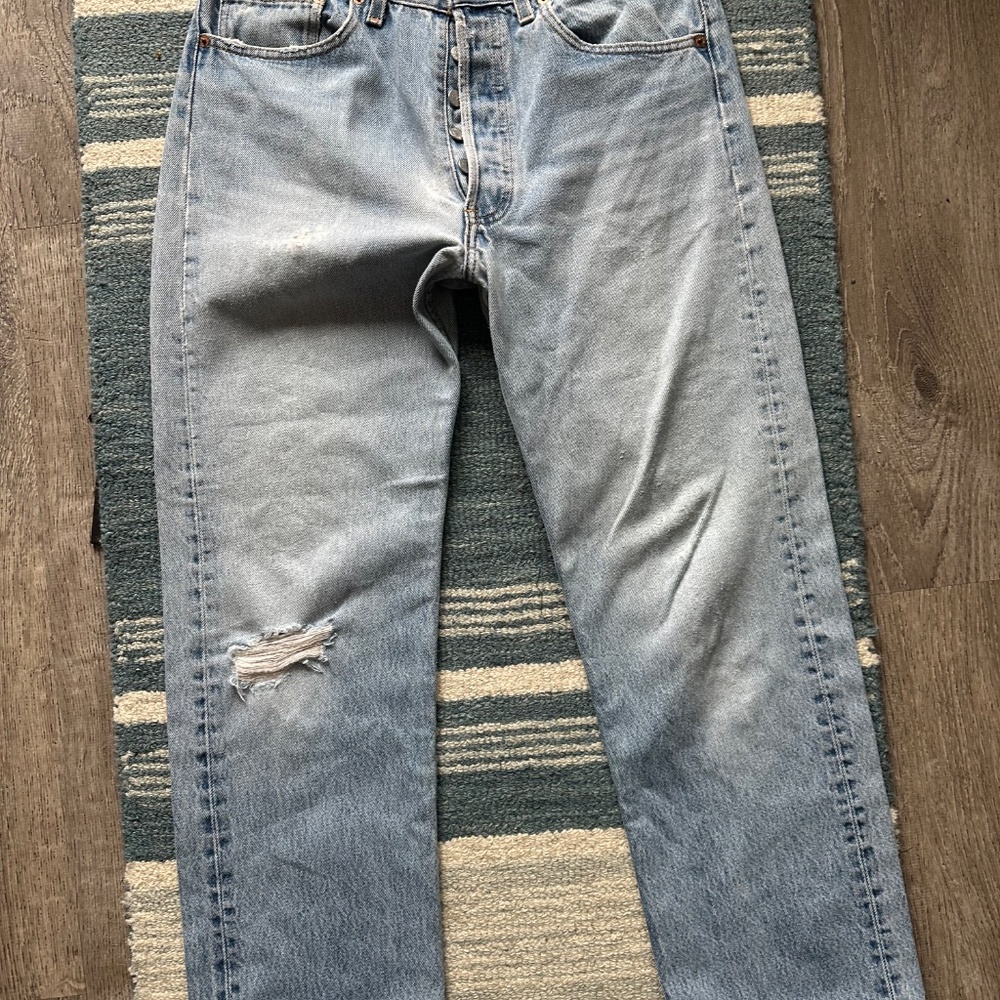 501 denim with embellishments. - Picture 5 of 7